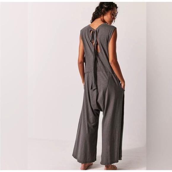 Intimately Free People Women's Sz S Boho Homebody Romper Jumpsuit Vintage Gray￼ - Picture 2 of 13